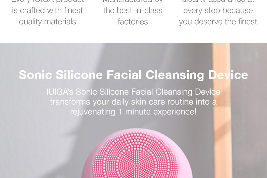 Sonic Silicone Facial Cleansing Device