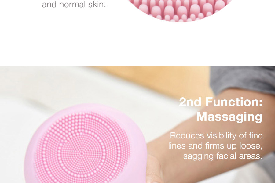 Sonic Silicone Facial Cleansing Device