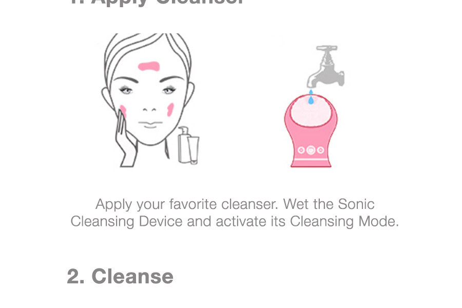 Sonic Silicone Facial Cleansing Device