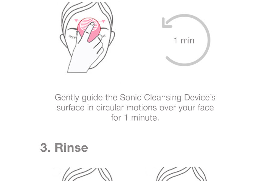 Sonic Silicone Facial Cleansing Device