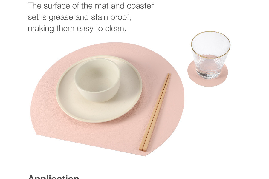 Crescent Table Mat & Coaster Set