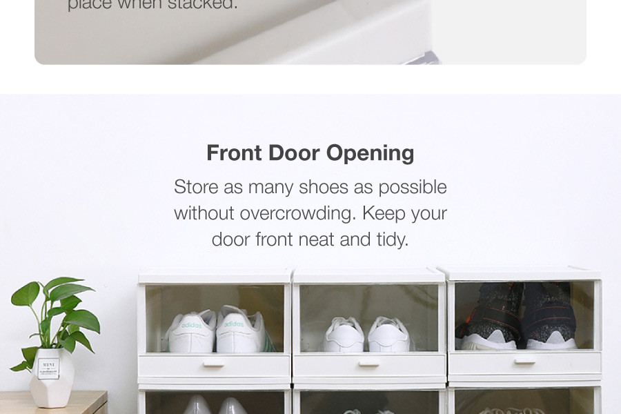 Stackable Shoe Storage Box (2 pcs)