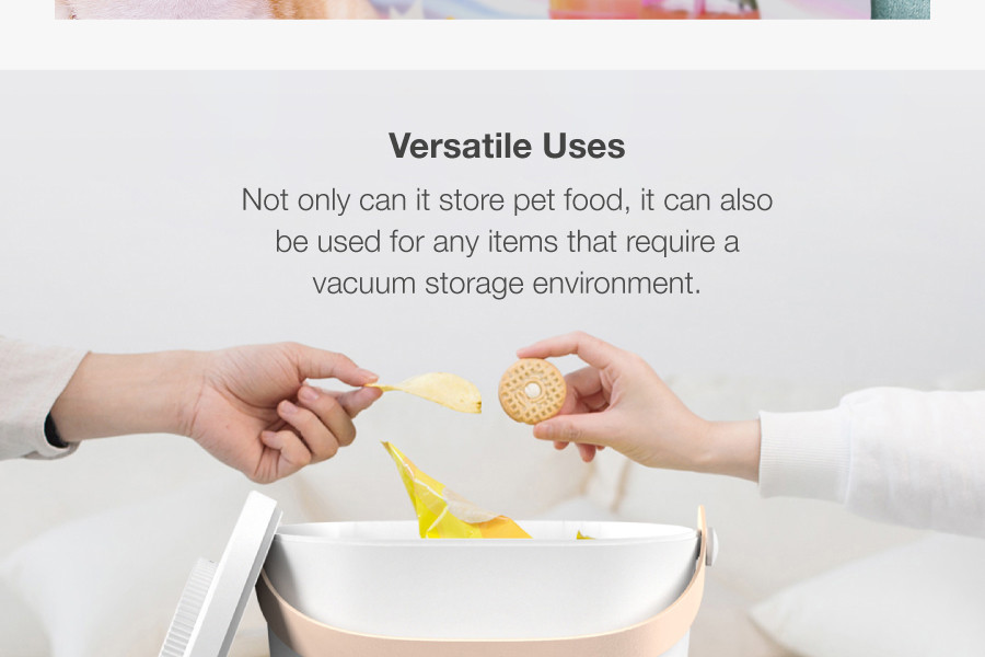 Smart Vacuum Pet Food Container