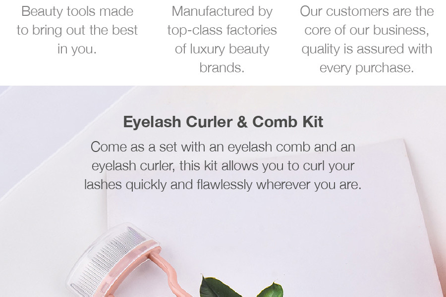 Eyelash Curler & Comb Kit
