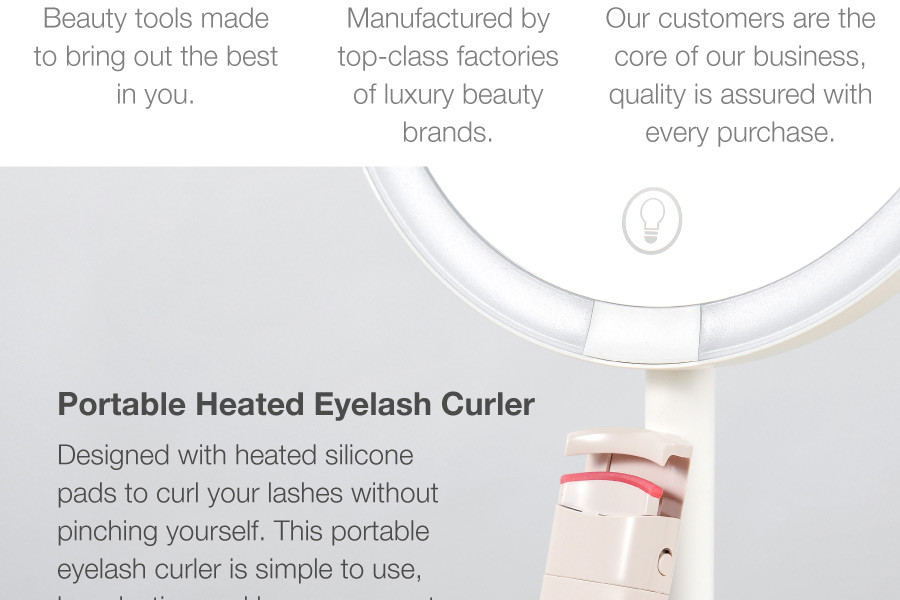 Portable Heated Eyelash Curler