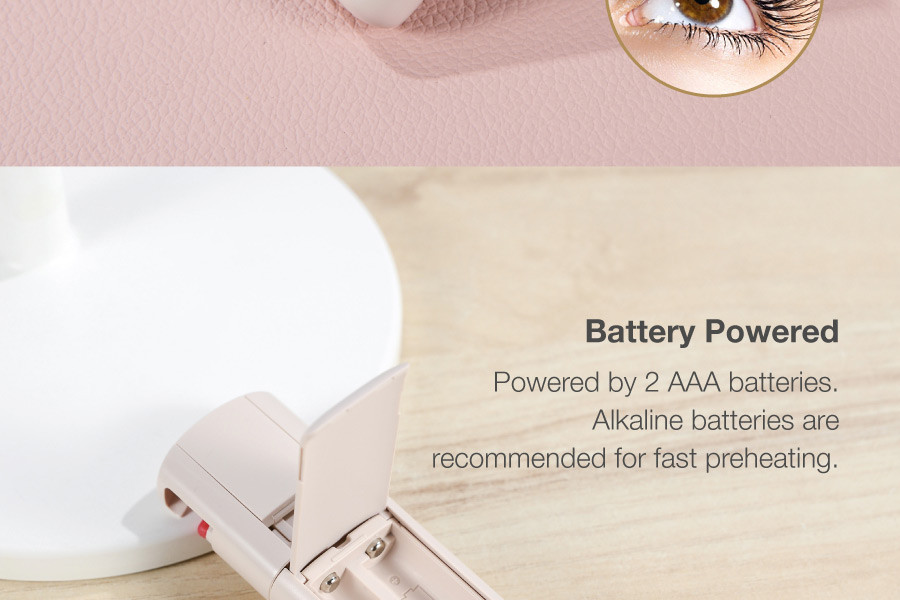 Portable Heated Eyelash Curler