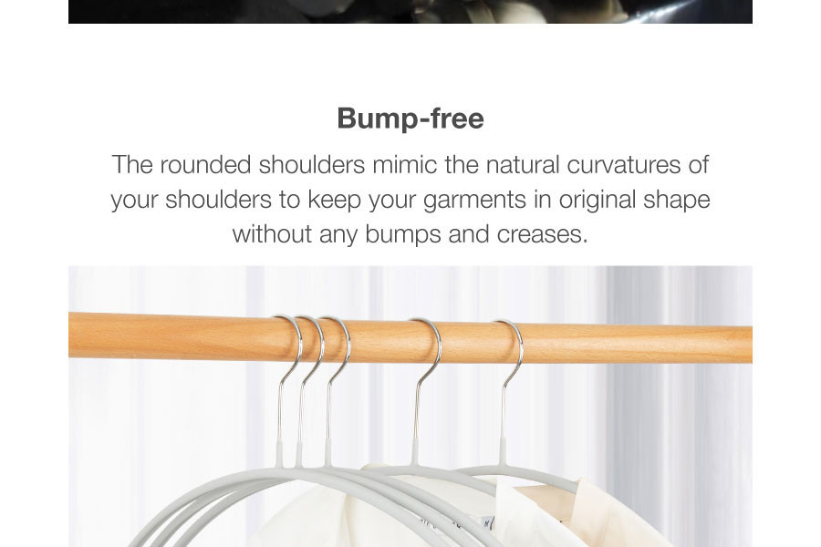 No Shoulder Bumps Clothes Hanger (5 Pcs)