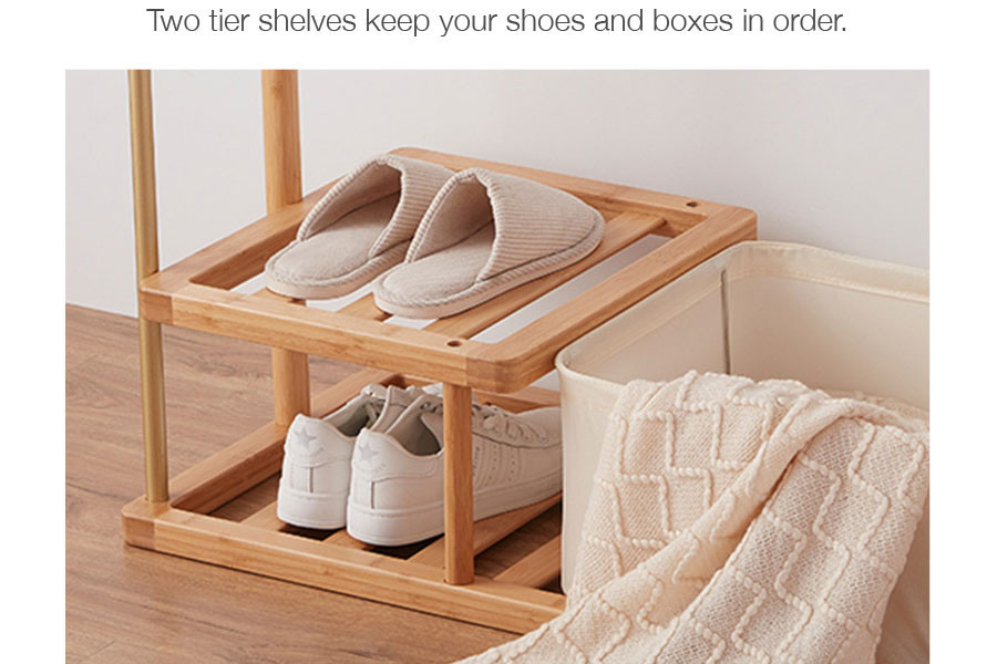 Isla Double Layer Clothes Rack