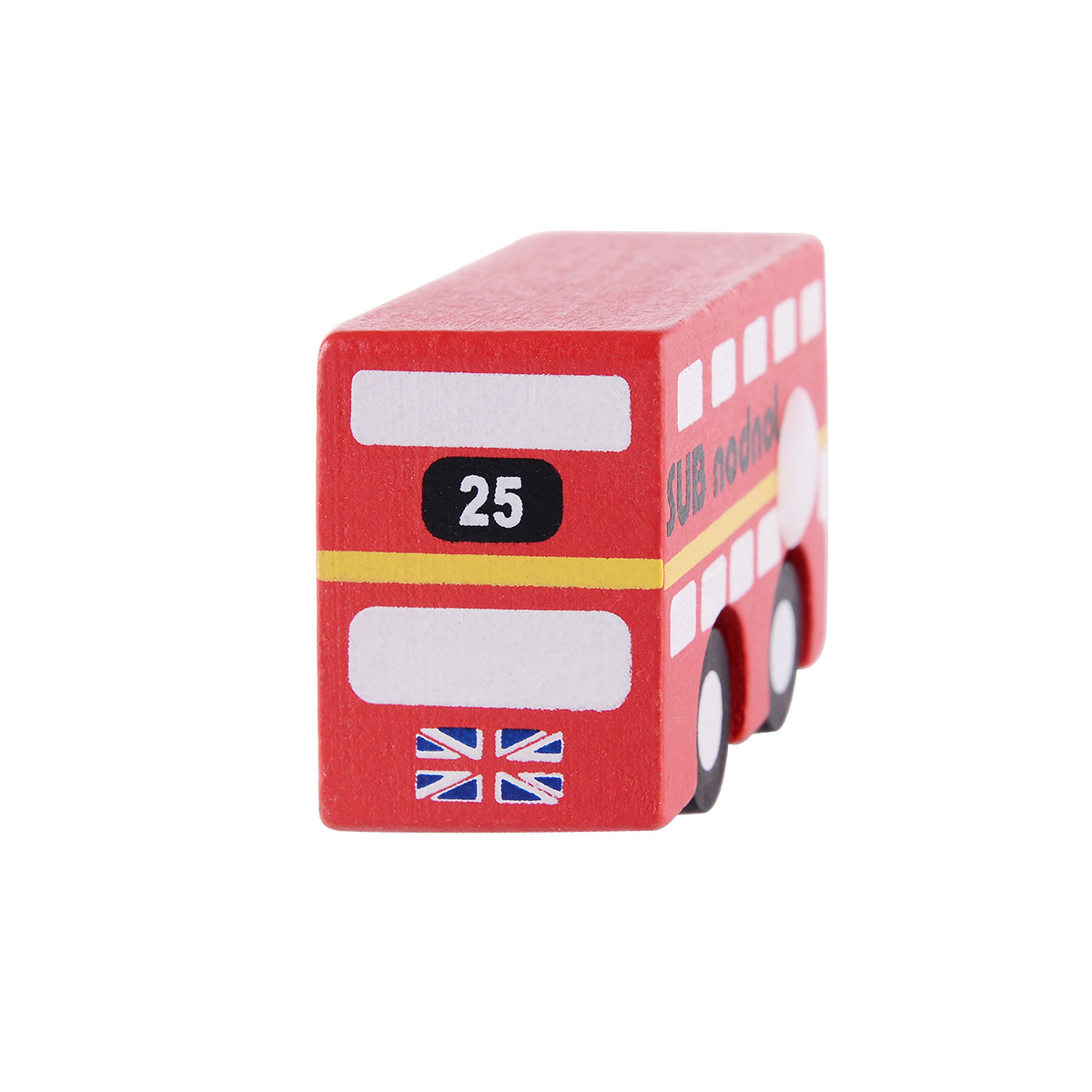 Red London Bus Wooden Toy