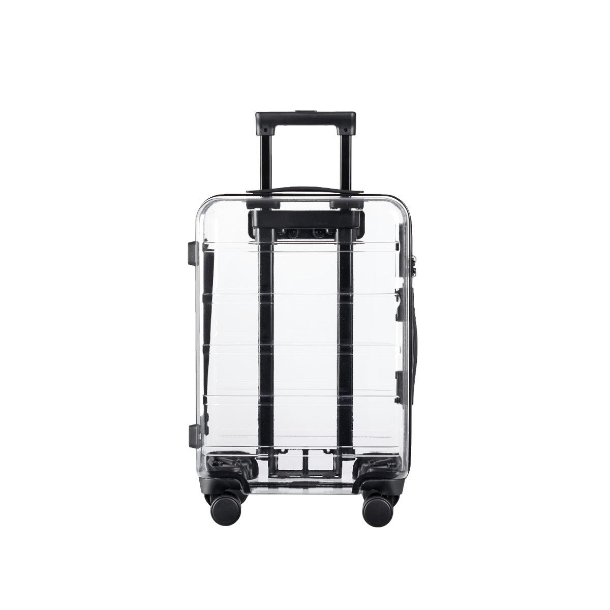 transparent suitcase