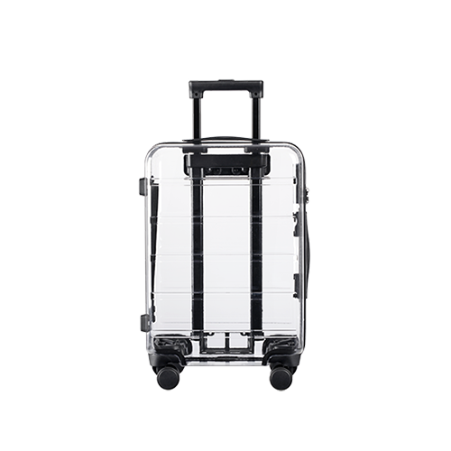 transparent luggage bag