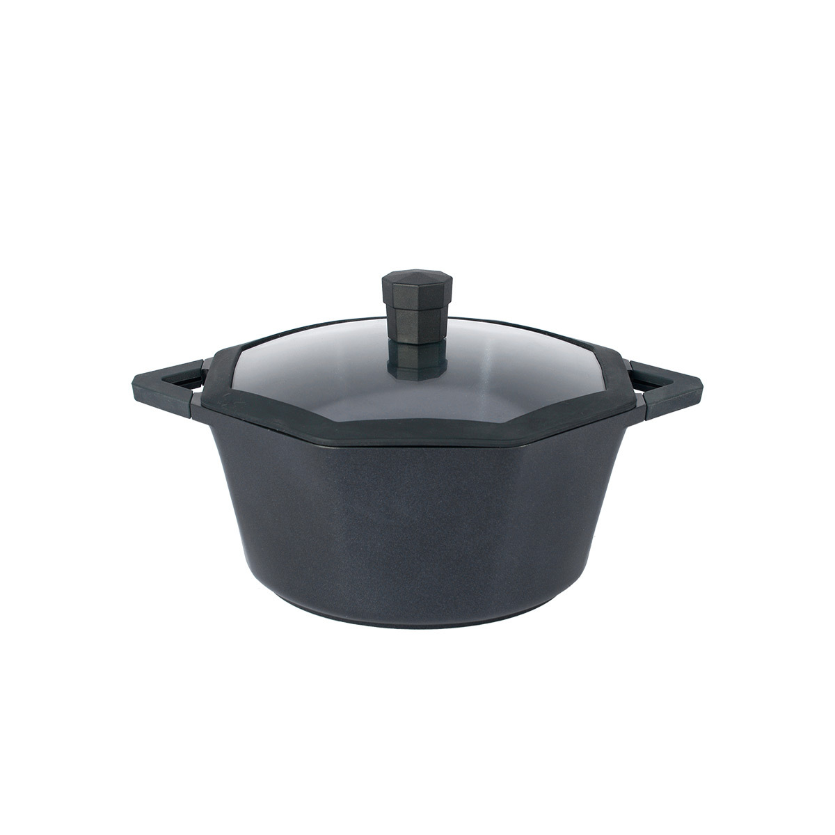 Octagon Non-Stick Stock Pot With Lid