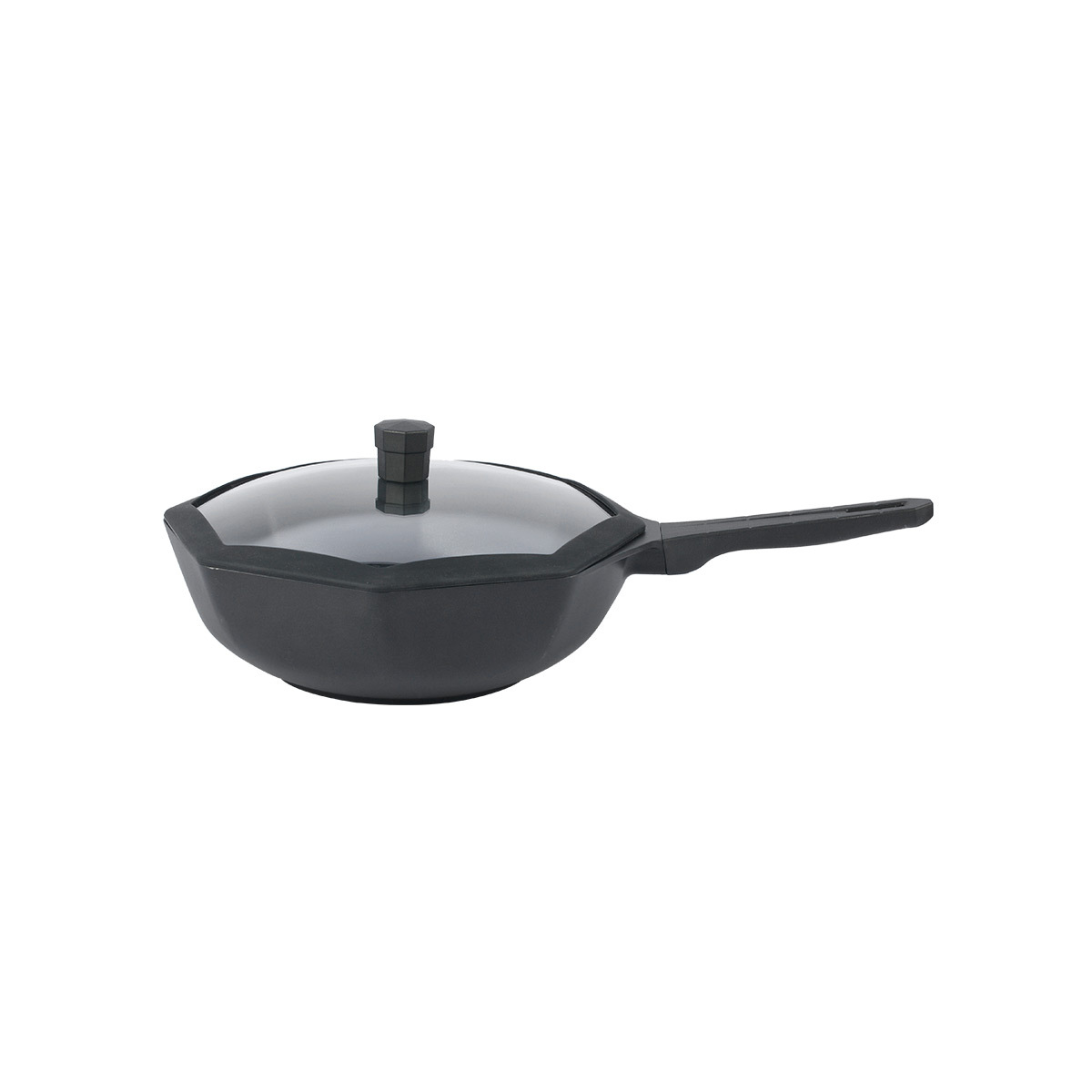 Octagon Non-Stick Frying Pan With Lid
panci anti lengket, alat masak