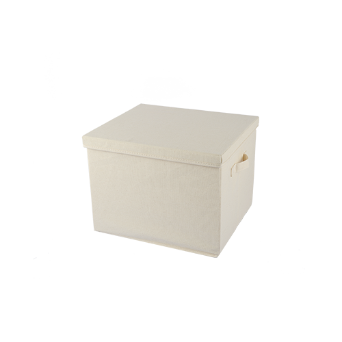 Canvas Storage Box With Lid