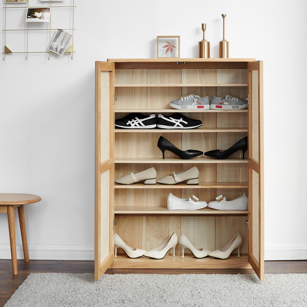 Yuri Rattan Shoe Cabinet