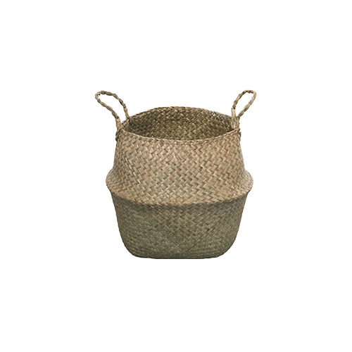 Natural Woven Straw Basket