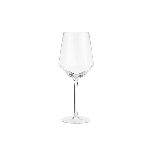 Vintage Diamond Wine Glass 