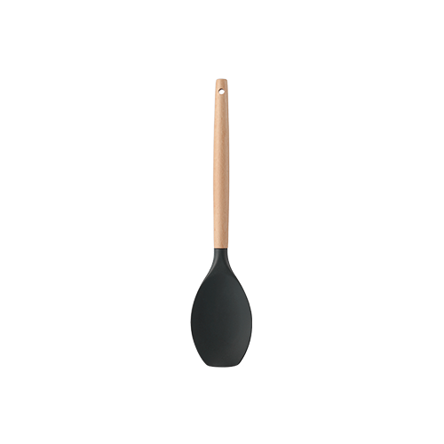 Silicone Round Spatula With Beech Handle