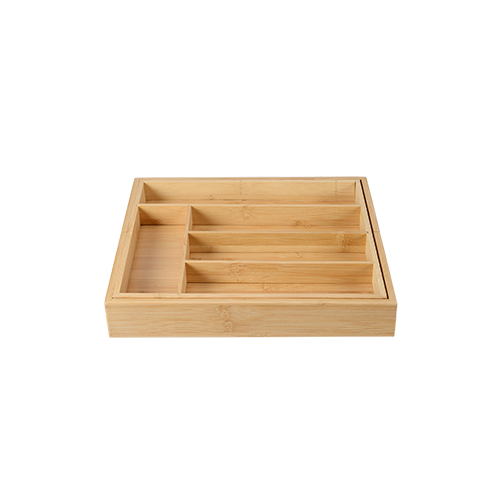Expandable Bamboo Cutlery Tray