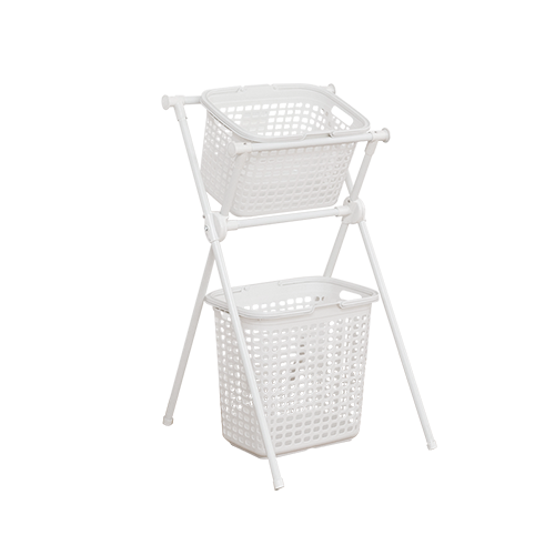 Foldable Two Tier Laundry Basket